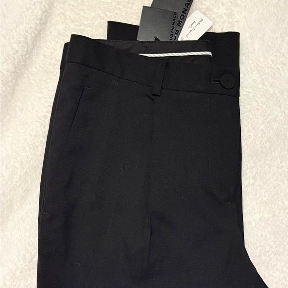 Club Monaco Black Tailored Wide-Leg Pants - Picture 2 of 5